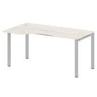 Metal System Style БП.СА-1 Л (Дуб Наварра/серый) Стол криволинейный левый на П-образном м/к