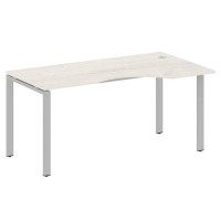 Metal System Style БП.СА-1 Пр (Дуб Наварра/серый) Стол криволинейный правый на П-образном м/к