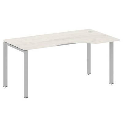 Metal System Style БП.СА-1 Пр (Дуб Наварра/серый) Стол криволинейный правый на П-образном м/к