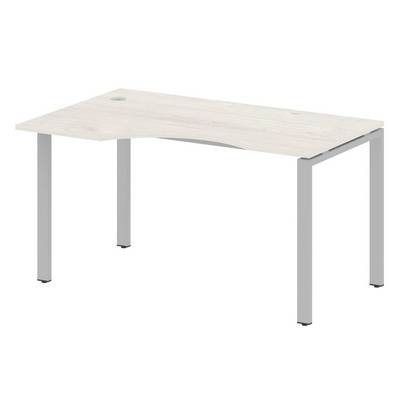 Metal System Style БП.СА-2 Л (Дуб Наварра/серый) Стол криволинейный левый на П-образном м/к