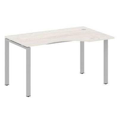 Metal System Style БП.СА-2 Пр (Дуб Наварра/серый) Стол криволинейный правый на П-образном м/к