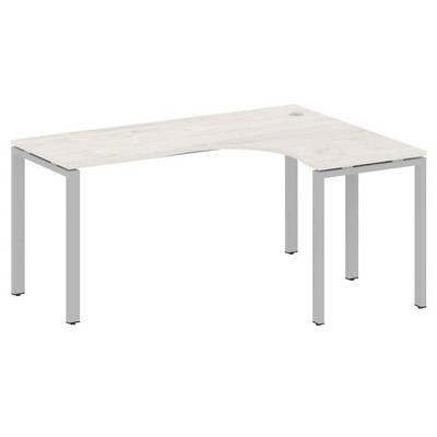 Metal System Style БП.СА-4 Пр (Дуб Наварра/серый) Стол криволинейный правый на П-образном м/к