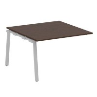 Metal System Style БА.ППРГ-2 (Венге цаво/серый) Проходной наборный элемент переговорного стола на А-образном м/к (проходная опора Б.ОСП-123, столешница, два комплекта траверс)