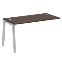 Metal System Style БА.ПРС-СП-1.3 (Венге цаво/серый) Проходной наборный элемент рабочей станции на А-образном м/к (проходная опора Б.ОСП-72, столешница, комплект траверс)