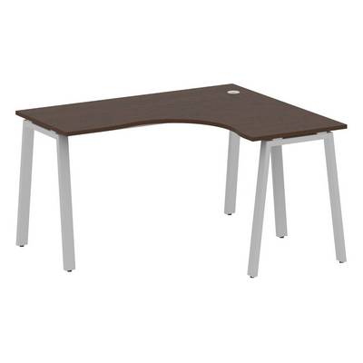 Metal System Style БА.СА-3 Пр (Венге цаво/серый) Стол криволинейный правый на А-образном м/к