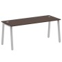 Metal System Style БА.СП-5 (Венге цаво/серый) Стол письменный на А-образном м/к