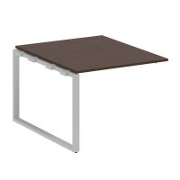 Metal System Style БО.ППРГ-1 (Венге цаво/серый) Проходной наборный элемент переговорного стола на О-образном м/к (проходная опора Б.ОСП-123, столешница, два комплекта траверс)