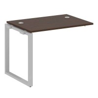 Metal System Style БО.ПРС-СП-1.1 (Венге цаво/серый) Проходной наборный элемент рабочей станции  на О-образном м/к  (проходная опора Б.ОСП-72, столешница, комплект траверс)