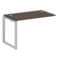 Metal System Style БО.ПРС-СП-1.2 (Венге цаво/серый) Проходной наборный элемент рабочей станции на О-образном  м/к(проходная опора Б.ОСП-72, столешница, комплект траверс)