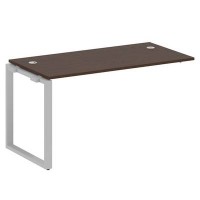 Metal System Style БО.ПРС-СП-1.3 (Венге цаво/серый) Проходной наборный элемент рабочей станции на О-образномм м/к (проходная опора Б.ОСП-72, столешница, комплект траверс)