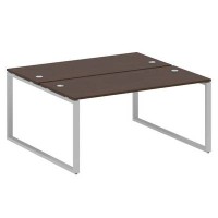 Metal System Style БО.РАС-СП-2.4 (Венге цаво/серый) Рабочая станция на О-образном м/к