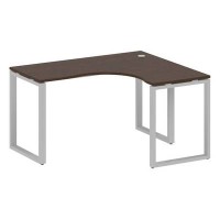 Metal System Style БО.СА-3 Пр (Венге цаво/серый) Стол криволинейный правый на О-образном м/к