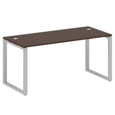 Metal System Style БО.СП-4 (Венге цаво/серый) Стол письменный на О-образном м/к