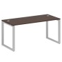 Metal System Style БО.СП-4 (Венге цаво/серый) Стол письменный на О-образном м/к