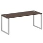 Metal System Style БО.СП-5 (Венге цаво/серый) Стол письменный на О-образном м/к