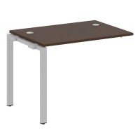 Metal System Style БП.ПРС-СП-1.1 (Венге цаво/серый) Проходной наборный элемент рабочей станции на П-образном м/к (проходная опора Б.ОСП-72, столешница, комплект траверс)