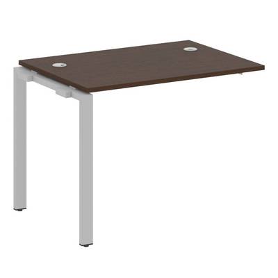 Metal System Style БП.ПРС-СП-1.1 (Венге цаво/серый) Проходной наборный элемент рабочей станции на П-образном м/к (проходная опора Б.ОСП-72, столешница, комплект траверс)