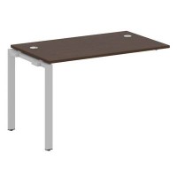 Metal System Style БП.ПРС-СП-1.2 (Венге цаво/серый) Проходной наборный элемент рабочей станции на П-образном м/к (проходная опора Б.ОСП-72, столешница, комплект траверс)