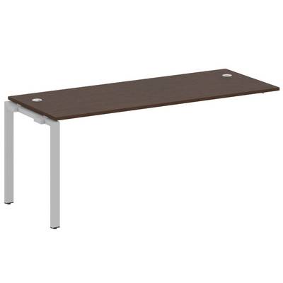 Metal System Style БП.ПРС-СП-1.5 (Венге цаво/серый) Проходной наборный элемент рабочей станции на П-образном м/к (проходная опора Б.ОСП-72, столешница, комплект траверс)