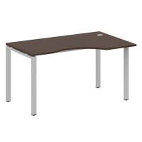 Metal System Style БП.СА-2 Пр (Венге цаво/серый) Стол криволинейный правый на П-образном м/к