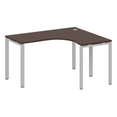 Metal System Style БП.СА-3 Пр (Венге цаво/серый) Стол криволинейный правый на П-образном м/к