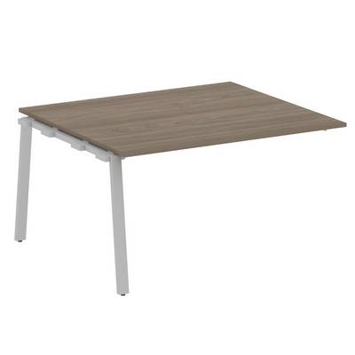 Metal System Style БА.ППРГ-3 (Вяз благородный/серый) Проходной наборный элемент переговорного стола на А-образном м/к (проходная опора Б.ОСП-123, столешница, два комплекта траверс)