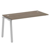 Metal System Style БА.ПРС-СП-1.3 (Вяз благородный/серый) Проходной наборный элемент рабочей станции на А-образном м/к (проходная опора Б.ОСП-72, столешница, комплект траверс)