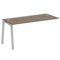 Metal System Style БА.ПРС-СП-1.4 (Вяз благородный/серый) Проходной наборный элемент рабочей станции на А-образном м/к (проходная опора Б.ОСП-72, столешница, комплект траверс)