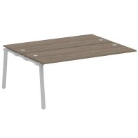 Metal System Style БА.ПРС-СП-2.5 (Вяз благородный/серый) Проходной наборный элемент рабочей станции на А-образном м/к (проходная опора Б.ОСП-147, две столешницы, два комплекта траверс)