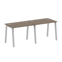 Metal System Style БА.СМ-2.1 (Вяз благородный/серый) Рабочая станция на 2 раб.места на А-образном м/к