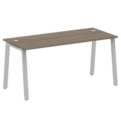 Metal System Style БА.СП-4 (Вяз благородный/серый) Стол письменный на А-образном м/к