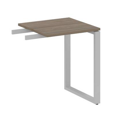 Metal System Style БО.ПР-1 (Вяз благородный/серый) Приставной элемент на О-образном м/к (используется в качестве брифинга или боковой приставки)