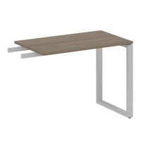 Metal System Style БО.ПР-3 (Вяз благородный/серый) Приставной элемент на О-образном м/к (используется в качестве брифинга или боковой приставки)