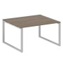Metal System Style БО.ПРГ-1.3 (Вяз благородный/серый) Переговорный стол (1 столешница) на О-образном м/к