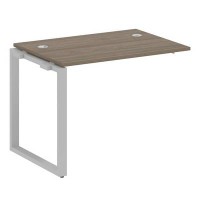 Metal System Style БО.ПРС-СП-1.1 (Вяз благородный/серый) Проходной наборный элемент рабочей станции  на О-образном м/к  (проходная опора Б.ОСП-72, столешница, комплект траверс)