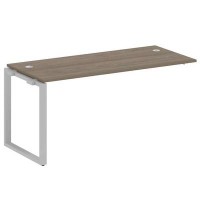 Metal System Style БО.ПРС-СП-1.4 (Вяз благородный/серый) Проходной наборный элемент рабочей станции на О-образном м/к (проходная опора Б.ОСП-72, столешница, комплект траверс)