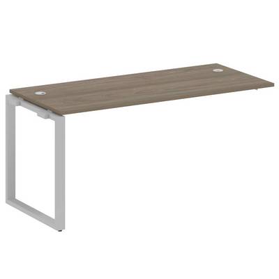 Metal System Style БО.ПРС-СП-1.4 (Вяз благородный/серый) Проходной наборный элемент рабочей станции на О-образном м/к (проходная опора Б.ОСП-72, столешница, комплект траверс)