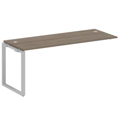 Metal System Style БО.ПРС-СП-1.5 (Вяз благородный/серый) Проходной наборный элемент рабочей станции на О-образном м/к (проходная опора Б.ОСП-72, столешница, комплект траверс)