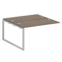 Metal System Style БО.ПРС-СП-2.3 (Вяз благородный/серый) Проходной наборный элемент рабочей станции на О-образном м/к (проходная опора Б.ОСП-147, две столешницы, два комплекта траверс)