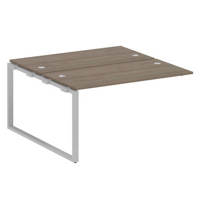 Metal System Style БО.ПРС-СП-2.3 (Вяз благородный/серый) Проходной наборный элемент рабочей станции на О-образном м/к (проходная опора Б.ОСП-147, две столешницы, два комплекта траверс)