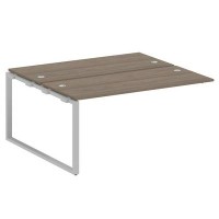 Metal System Style БО.ПРС-СП-2.4 (Вяз благородный/серый) Проходной наборный элемент рабочей станции на О-образном м/к (проходная опора Б.ОСП-147, две столешницы, два комплекта траверс)