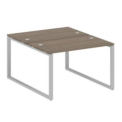 Metal System Style БО.РАС-СП-2.2 (Вяз благородный/серый) Рабочая станция на О-образном м/к
