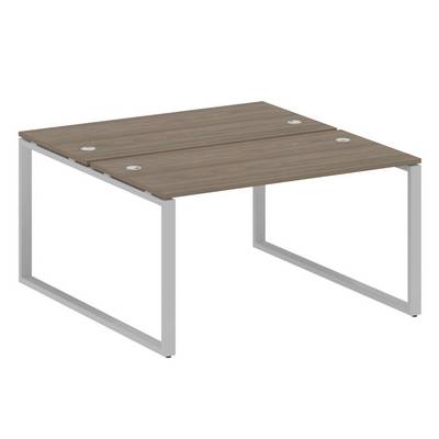 Metal System Style БО.РАС-СП-2.3 (Вяз благородный/серый) Рабочая станция на О-образном м/к