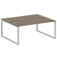 Metal System Style БО.РАС-СП-2.5 (Вяз благородный/серый) Рабочая станция на О-образном м/к