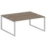 Metal System Style БО.РАС-СП-2.5 (Вяз благородный/серый) Рабочая станция на О-образном м/к