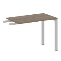 Metal System Style БП.ПР-3 (Вяз благородный/серый) Приставной элемент на П-образном м/к (используется в качестве брифинга или боковой приставки)