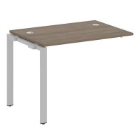 Metal System Style БП.ПРС-СП-1.1 (Вяз благородный/серый) Проходной наборный элемент рабочей станции на П-образном м/к (проходная опора Б.ОСП-72, столешница, комплект траверс)