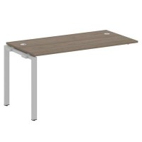 Metal System Style БП.ПРС-СП-1.3 (Вяз благородный/серый) Проходной наборный элемент рабочей станции на П-образном м/к (проходная опора Б.ОСП-72, столешница, комплект траверс)