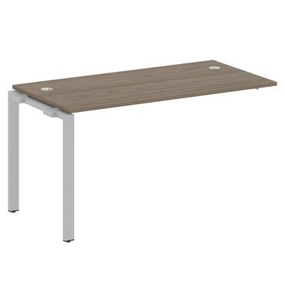 Metal System Style БП.ПРС-СП-1.3 (Вяз благородный/серый) Проходной наборный элемент рабочей станции на П-образном м/к (проходная опора Б.ОСП-72, столешница, комплект траверс)