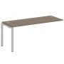Metal System Style БП.ПРС-СП-1.5 (Вяз благородный/серый) Проходной наборный элемент рабочей станции на П-образном м/к (проходная опора Б.ОСП-72, столешница, комплект траверс)
